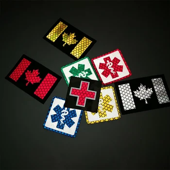 

New Hot 1pc Badge Canadian Flag Printed PVC DIY Apparel Armband Clothes Backpack Hat Patch