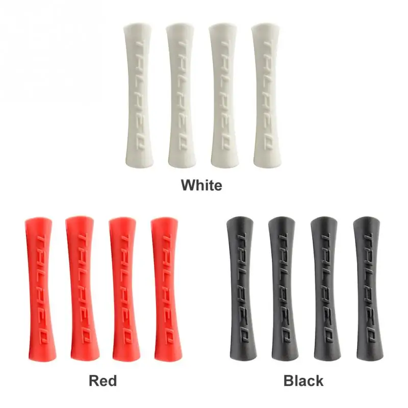 4pcs/lot Bike Brake Wire Protective Sleeve Rubber Pipe Shift Brake Line