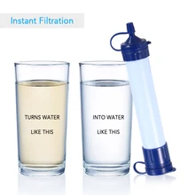 Outdoor Camping Purifier Portable Water Filter Straw Water Filtration System Emergency Gear Safety Survival Water Filter Tool