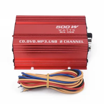 

Stereo Cable Audio Audio Amplifier Amplifier Subwoofer USB Port Mp3 Mp4 Aluminum Alloy Red Car 20Hz~20KHz