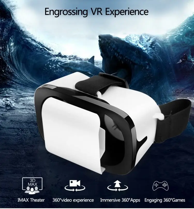 LEORY VR 3D Glasses Virtual Reality Cinema Game VR AR Helmet 1080P 2G+4GB Smart VR Glasses For Android Huawei