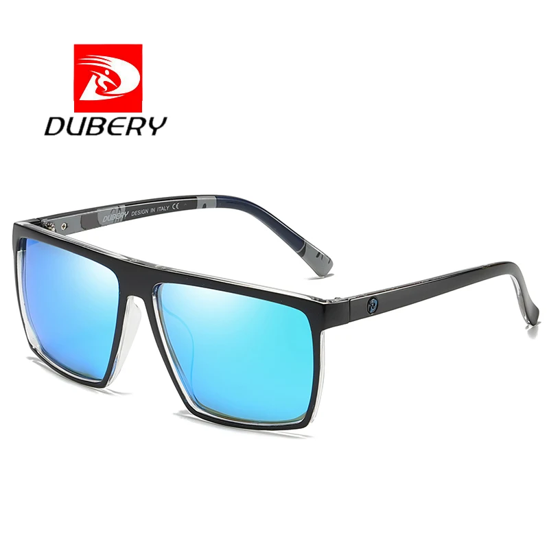 Dubery D369 Новые квадратные большие поляризованные солнцезащитные очки, солнцезащитные очки