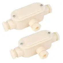 Распределительная коробка питания от солнечной панели 2 шт Специальная водонепроницаемая распределительная коробка для подводных огней/фонтанов 9,8 мм диаметр провода водонепроницаемый