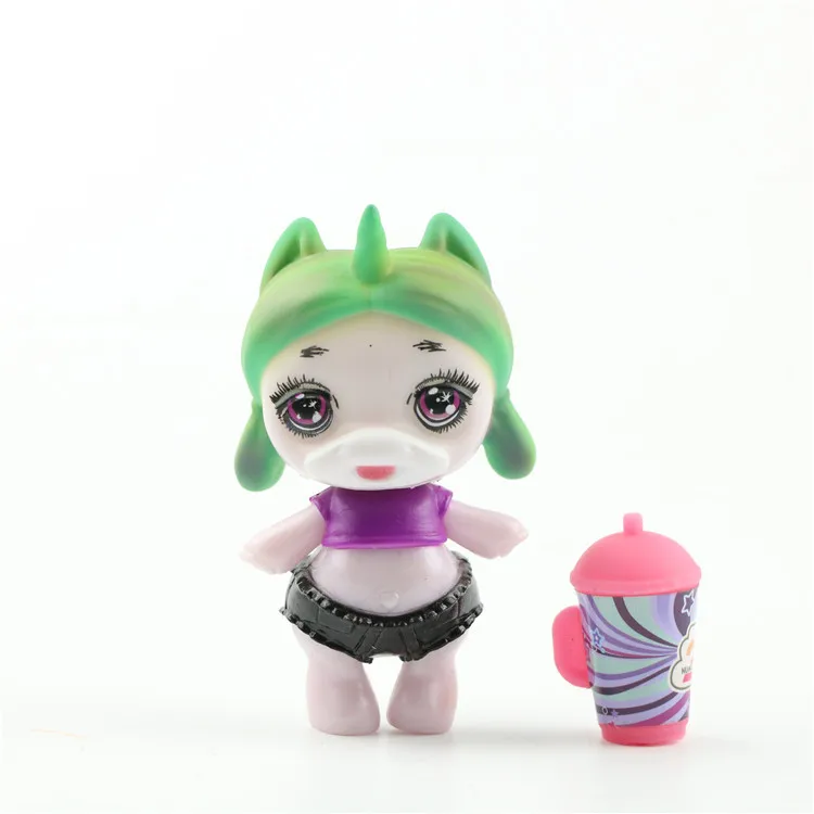 8 Models/set  hairpin silicone Poopsie Slime unicorn cute doll toys Boys Girls Baby Birthday  Funny Gifts