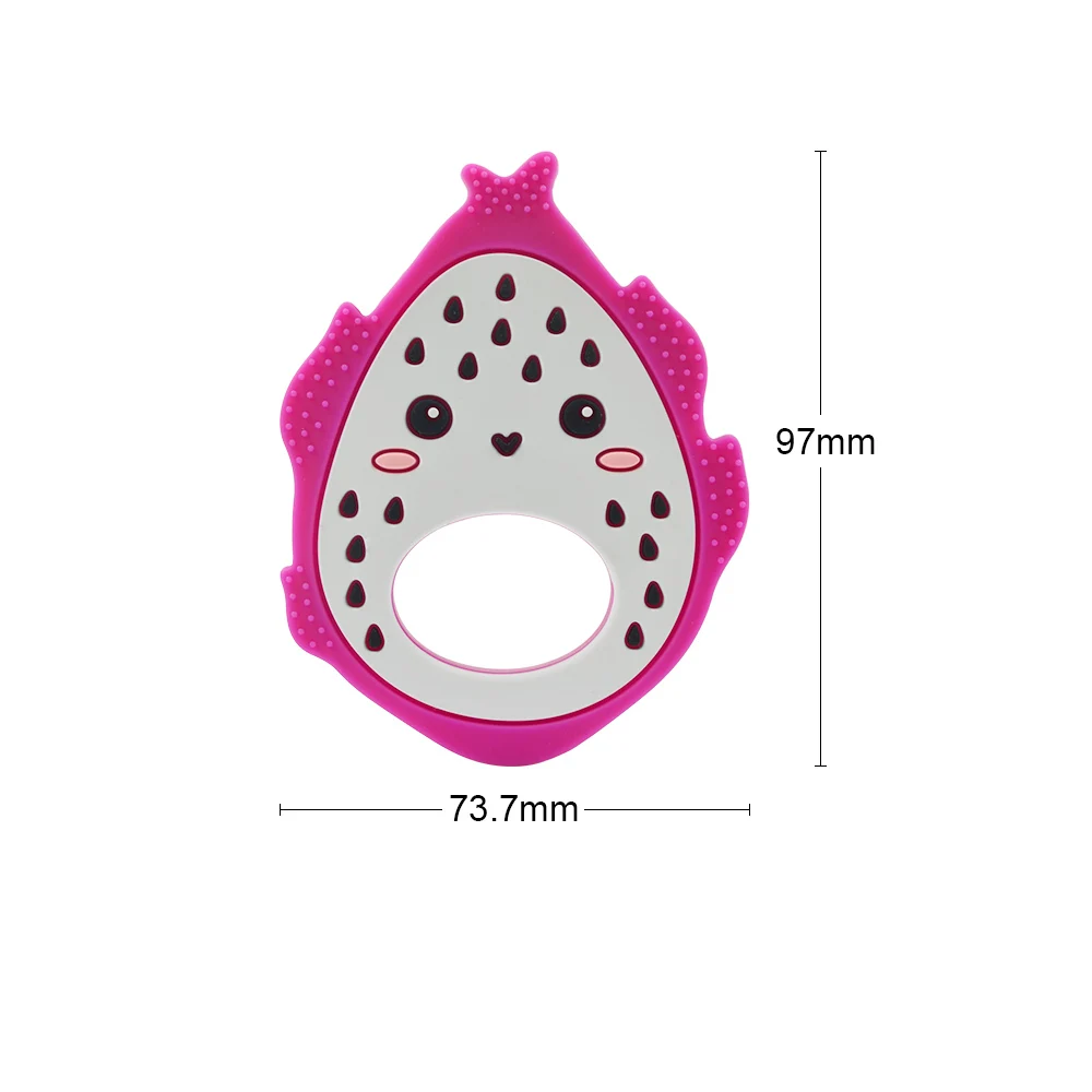 1 шт. питая силиконовая Прорезыватель игрушечное ожерелье аксессуары детские игрушки-Жвачки дракон фрукты силиконовые бусины Мягкий прорезыватель Сделай Сам ребенок Teethin
