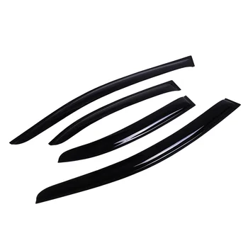 

4PCS/Set Car Weathershields Window Visor For Mitsubishi Lancer 2007-2019 Sun Window Visor Rain Guard Vent Smoke Black
