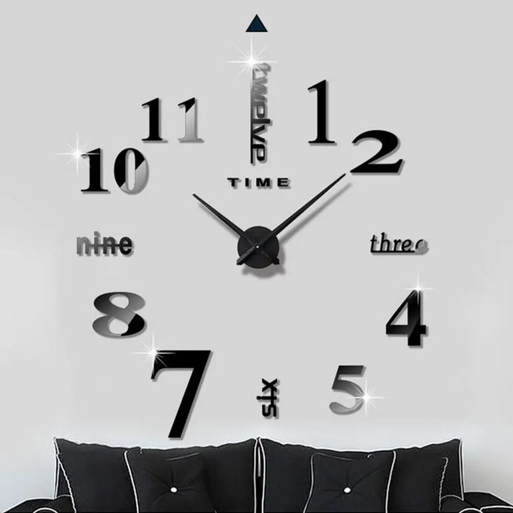 

Acrylic Wall Sticker Numbers/Letters 3D Wall Clock Stickers Wall Stickers for Kids Rooms DIY Hanging Wall Decor
