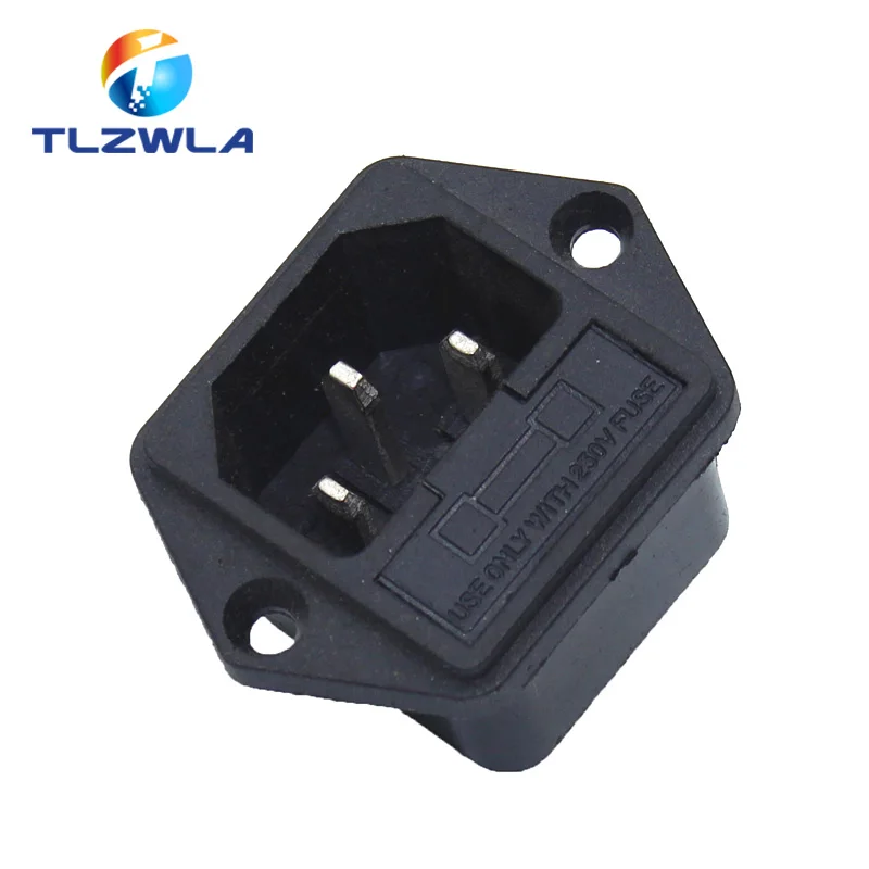 1pcs IEC inlet module AC power socket Gold-plated copper with fuse | Обустройство дома