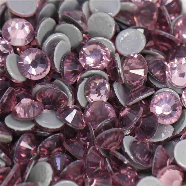05Amethyst 1440 шт. блестящие 39 цветной горный хрусталь стразы с плоской задней частью Стразы горячего крепления Стекло кристаллы резные декоративные элементы для мебели для одежды DIY SS6-SS30 - Цвет: 05Amethyst