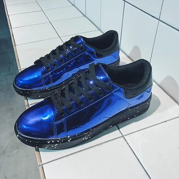 

2019 New Skateboarding Shoes For Couples Brand Designer Men Women Skate Shoes Blue Unisex Athletic Shoes Low Skateboard Sneakers