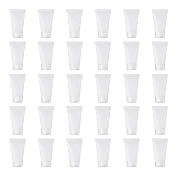 

50Pcs 15Ml Refillable Tube Empty Lotion Bottle Soft Tube with Cap Travel Squeeze Make Ups Container Refillable Bottles