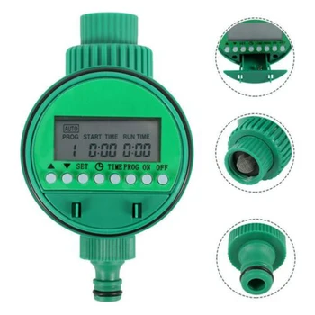 

Garden Irrigation Timer Automatic Digital LCD Water Timer Watering Equipment Garden Watering Timer Ball Valve Automatic Electron