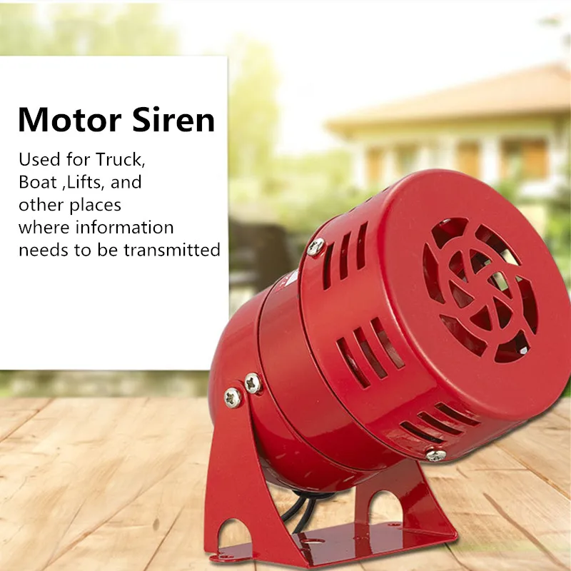 Generic 12v/24v/220v 3" Automotive Air Raid Siren Horn Car Truck Motor
