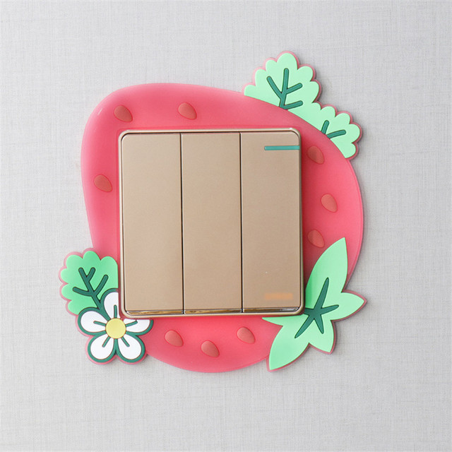 Switch Sticker Glow in Dark Wall Sticker home decor Luminous Switch/Socket Silicone Protect Cover On-Off Decor Sticker
