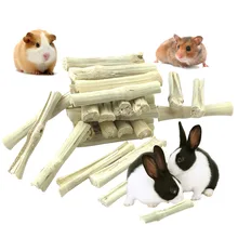Натуральный мелких животных милые бамбука молярная жевать игрушка для хомяка кролик Шиншилла морская свинка белка жевать бамбуковые палочки для чистки зубов