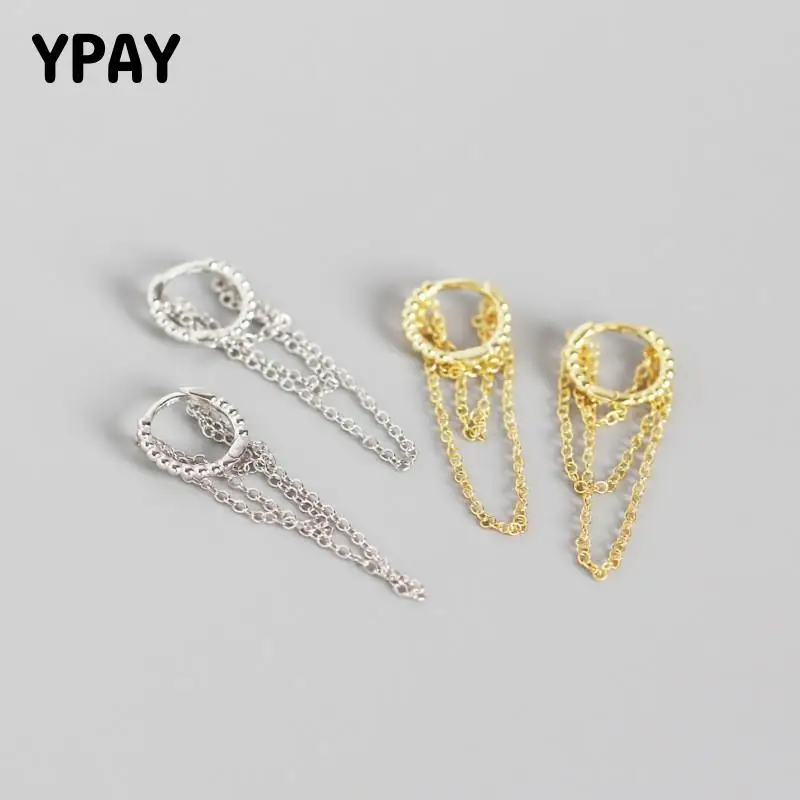 Женские серьги-кольца из серебра 100% пробы с геометрическими бусинами | Украшения