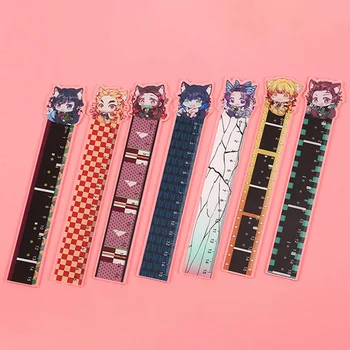 

Anime Demon Slayer: Kimetsu No Yaiba Ruler Set Cosplay Ruler Measuring Scale Students Cartoon Measure Ruler Gift For Kids