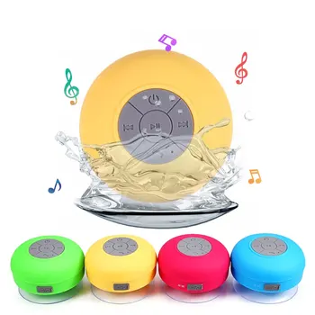 

Wireless Speaker Bluetooth Loudspeaker Suction Mounted Waterproof for Shower Bathroom Music Player Support Microphone Hands Free