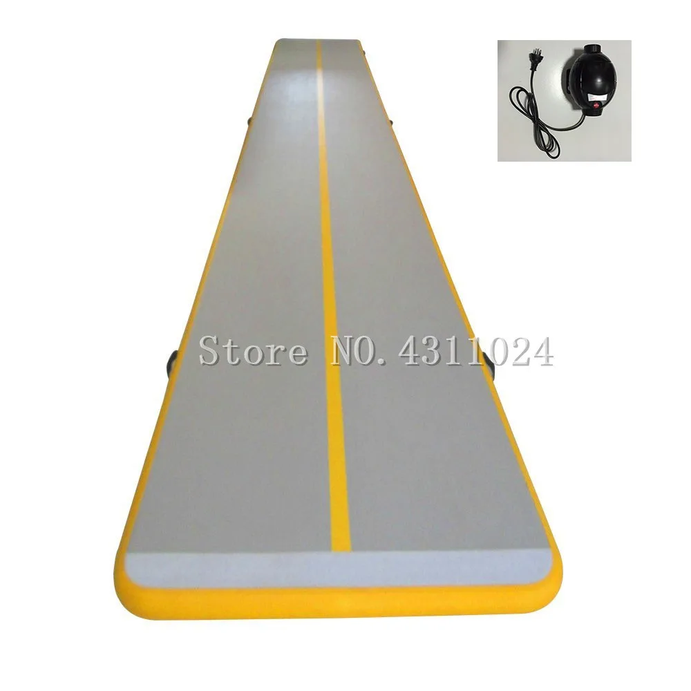 

Бесплатная доставка 7*1*0,2 м надувной воздушный трек надувной гимнастика с воздушным насосом Training Йога мат для чирлидинга для дома Применение