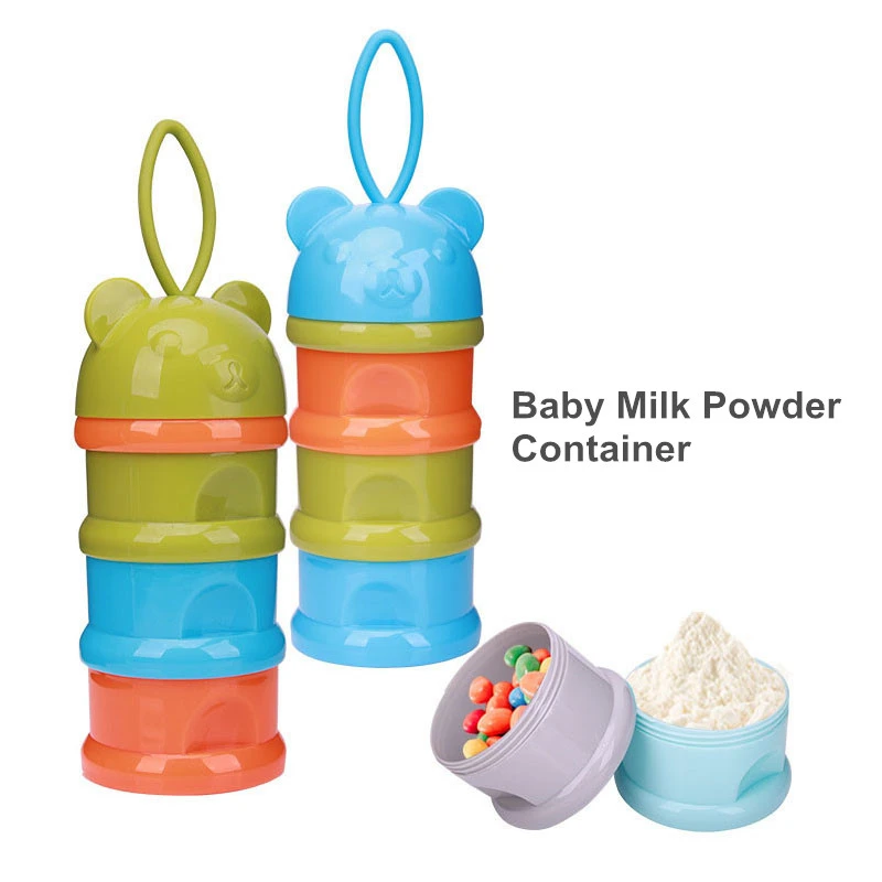 2pcs Baby Milk Powder Container Bebe 3 Layer Formula Dispenser Portable Baby Food Storage Box Toddle Kids For Outside Travel Formula Milk Storage Aliexpress