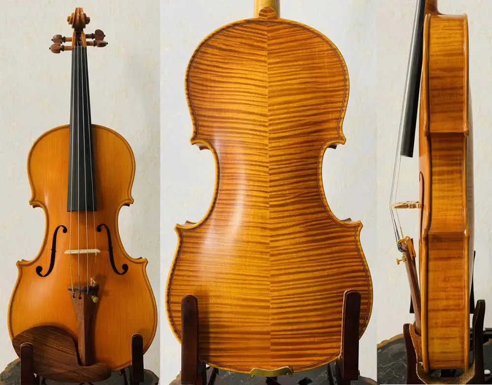 

SONG Brand profession concert violin 4/4 flames maple back rich and big sound