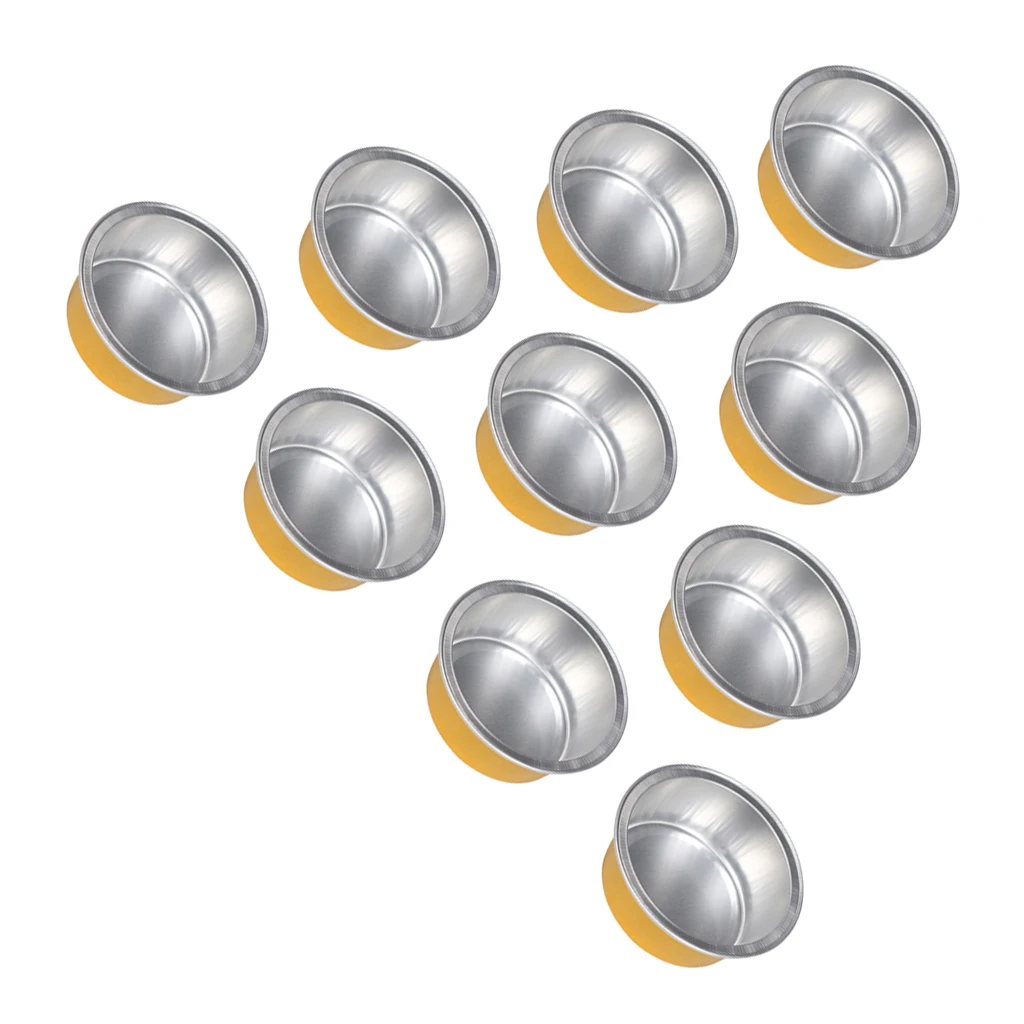 Aluminum Foil Melting Wax Bowl(10 Pieces) Waxing Body Hair Removal Bean Small Bowl - Round Shape