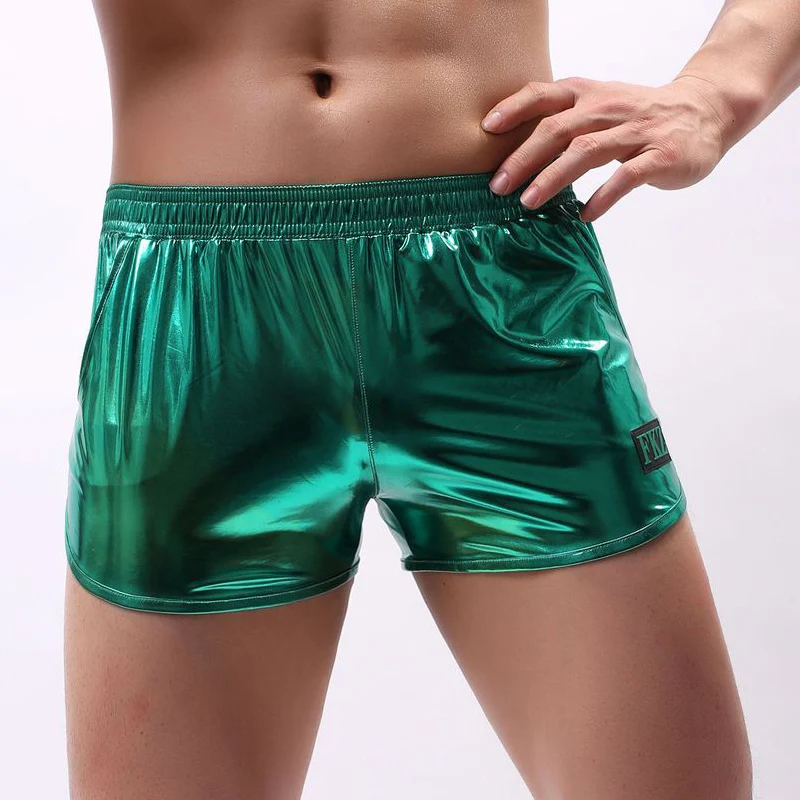 Мужские боксеры из нейлона, шелковой ткани, свободные комфортные шорты для фитнеса, соревнований SER88