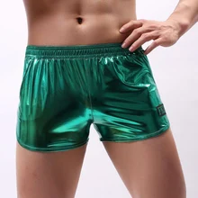 Мужские боксеры из нейлона, шелковой ткани, свободные комфортные шорты для фитнеса, соревнований SER88