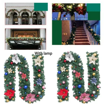 

Party Simulated Flower Cane 2.7 Meters Encryption Simulation Color Floret Rattan Rattan Artificial Rose Silk Wre