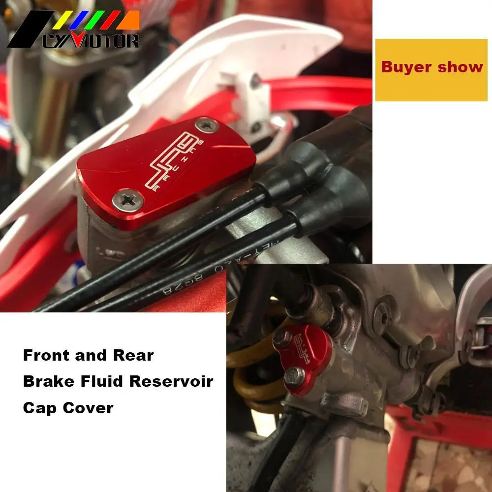Rear Brake Reservoir Cover Cap For Honda CR125/250R 02-07 CRF150R 07-20 Details about   Front
