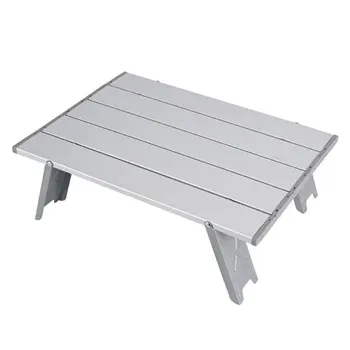 

Mini Folding Table Outdoor Barbecue Camping Tent Household Bed Collapsible Computer Desk aluminum folding table