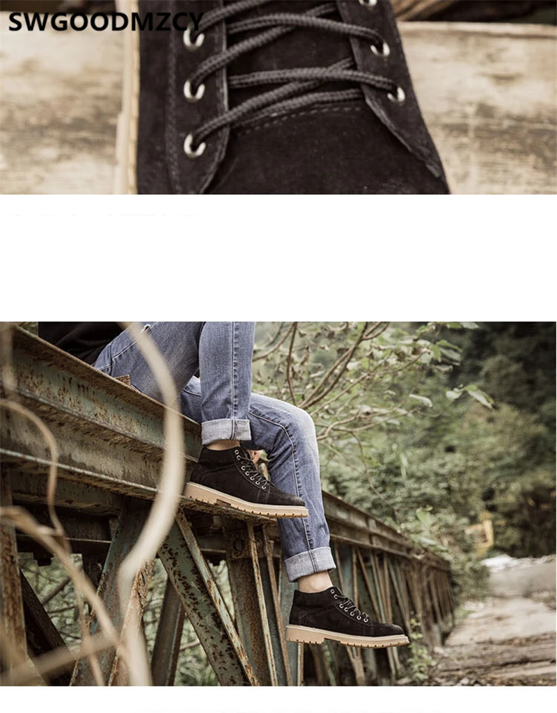 winter boots men ankle boots men fashion winter shoes for men boots genuine leather designer shoes zapatos de hombre buty meskie