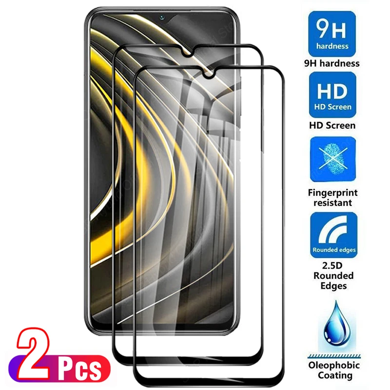 2 шт. полное защитное закаленное стекло для Xiaomi Mi Poco M3 Pro M 3 защита экрана Pocom3 M3pro 5G |