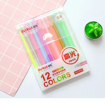 

Fluorescent Highlighting Pen Art Sketch Painting Art Tip Marking Professional Office School Art Supplies Fineliner Brush Pen