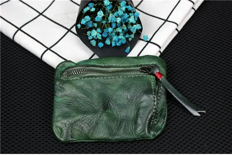 Карманный кошелек из натуральной кожи для монет Сумки с ручками для дам маленькая сумка держатель для карт Карманный кожаный мешочек квадратный клатч