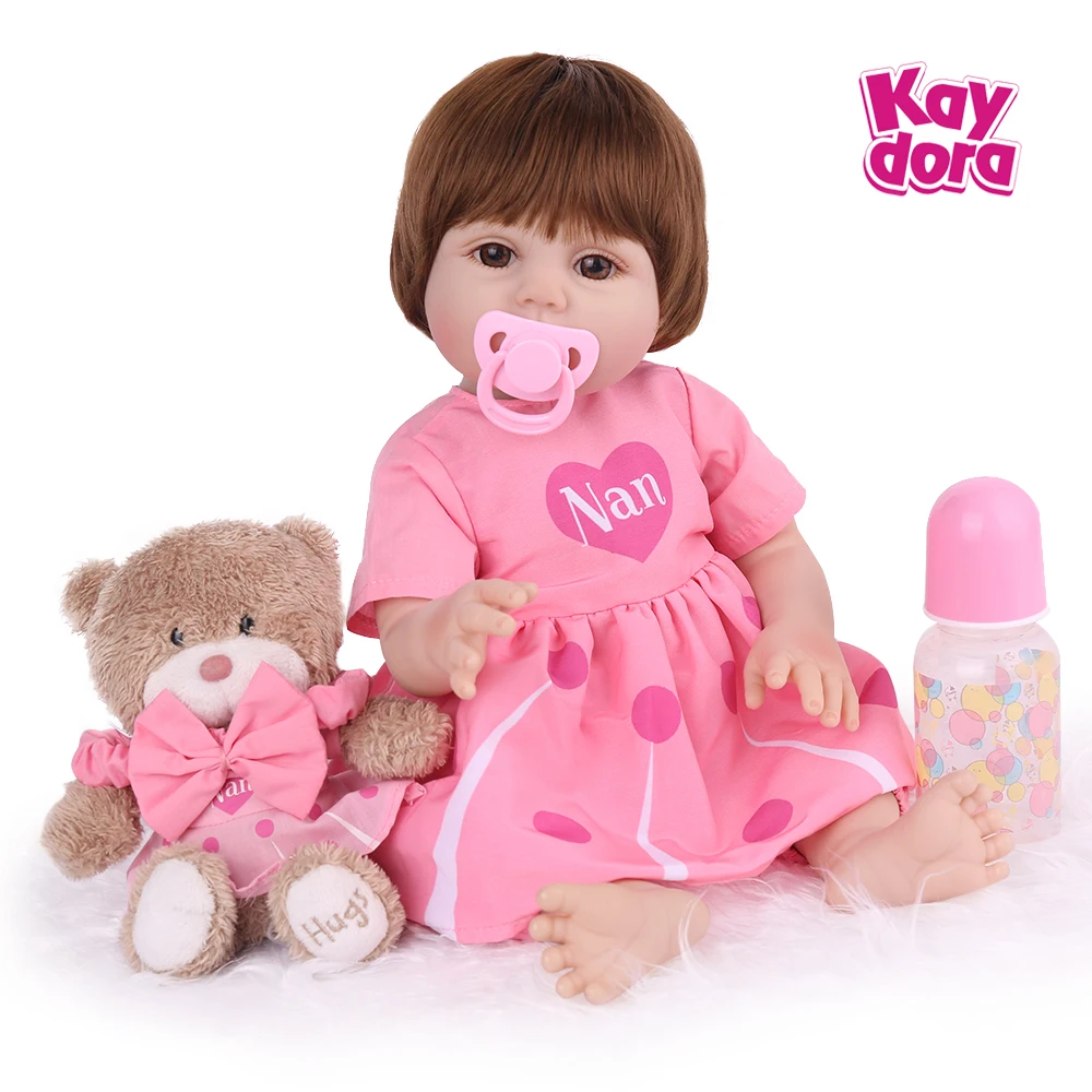 45 см всего тела vinly Reborn Baby Doll игрушки 18 дюймов новорожденных принцесса детей с