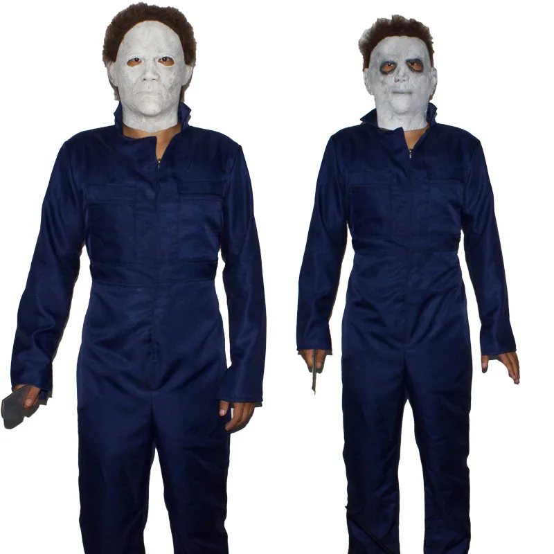 Disfraz De Michael Myers Para Adultos, Traje Unisex De Máscaras, Mono, Ropa De Halloween Disfraz De Michael Myers Para Adultos, Traje Unisex De Máscaras, Mono, Ropa De Halloween