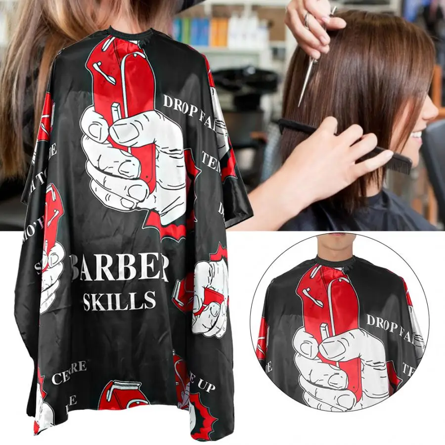 Накидка для стрижки волос, водонепроницаемая, для парикмахерских, дышащая, фартук для стрижки волос, Парикмахерская, мантия, накидка(160x140 см), парикмахерские инструменты