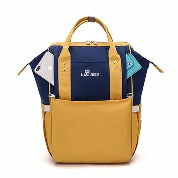 

LEQUEEN 2020 Fashion Mommy Diaper Bag Large Capacity Double Shoulder Mother Bag Female Fashion Multi-function Baby Outing