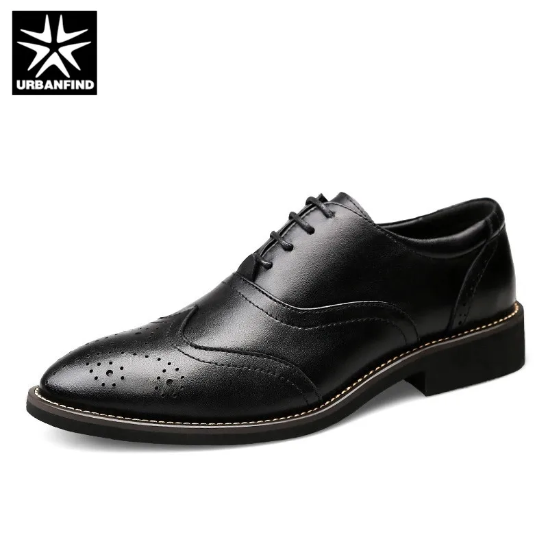 Брендовые кожаные мужские туфли в стиле Дерби повседневные коричневые оксфорды