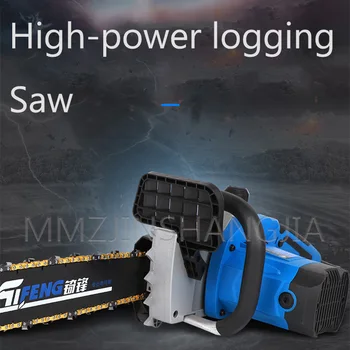 

Logging Saw Power Chain Saw Home Multifunction Chainsaw Woodworking Saw Electric Tool Processed Wood Durable Easy To Operate