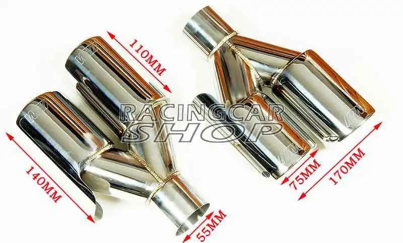M/M наконечники глушителя Pip для BMW M3 M5 M6 1M E90 E60 все модели 1 пара B287W |