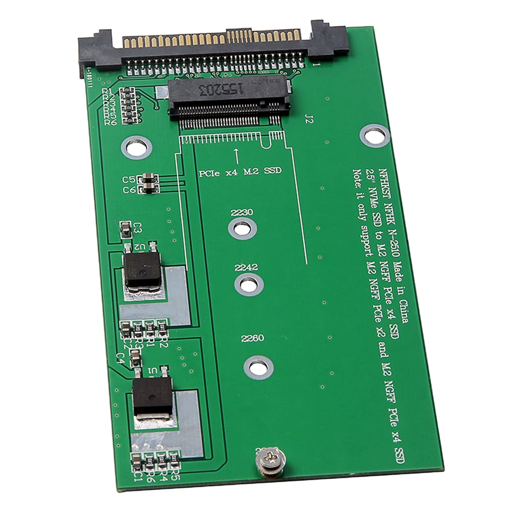 SFF 8639 NVME U.2 PCIe to NGFF M.2 (M-key) SSD Adapter Card Converter