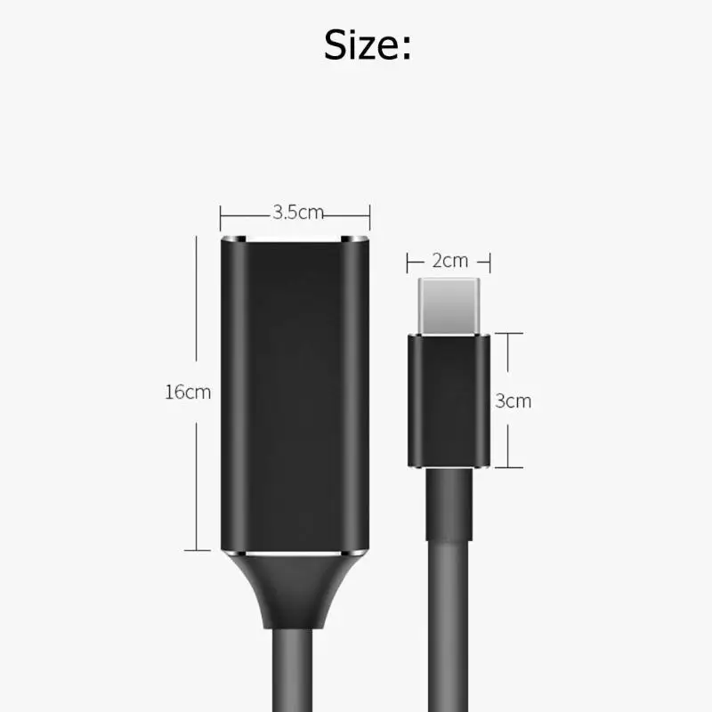 Usb type C к HDMI адаптер удобный алюминий сплав 4K 2K 30Hz HDMI экранный преобразователь