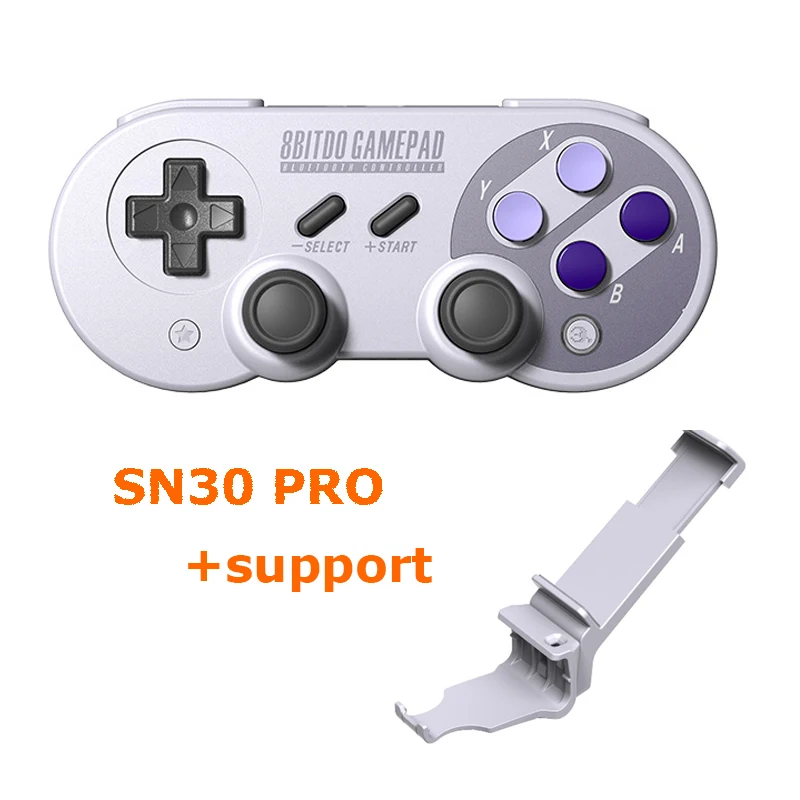 8Bitdo SN30 Pro SF30 Pro джойстик Нинтендо переключатель macOS Android контроллер беспроводной джойстик Bluetooth игровой контроллер - Цвет: SN30 Pro And bracket