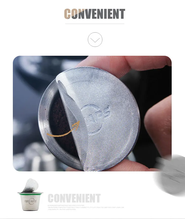 1/3/6 шт. костюм combinacapsule с фильтром для кофемашины Nespresso многоразового держатель для крышек Reutilizables Металл подходит для хранения магазин Бизнес всё для кофе