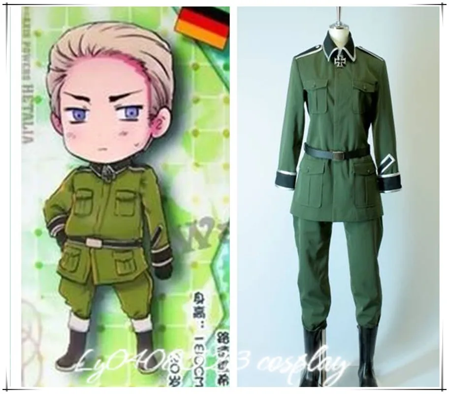 

Axis Powers cos anime man woman cosplay High-quality fashion costume full set Jacket + pants + belt