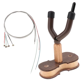 

1/4 Violin Fiddle Replacement String & Violin Wall Mount Bow Hanger Hook