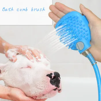 

Dog Bath Artifact Gold Hair Brush Gloves Large Dog Pet Shower Head Massage Brush Teddy Cleaning Supplies Grooming
