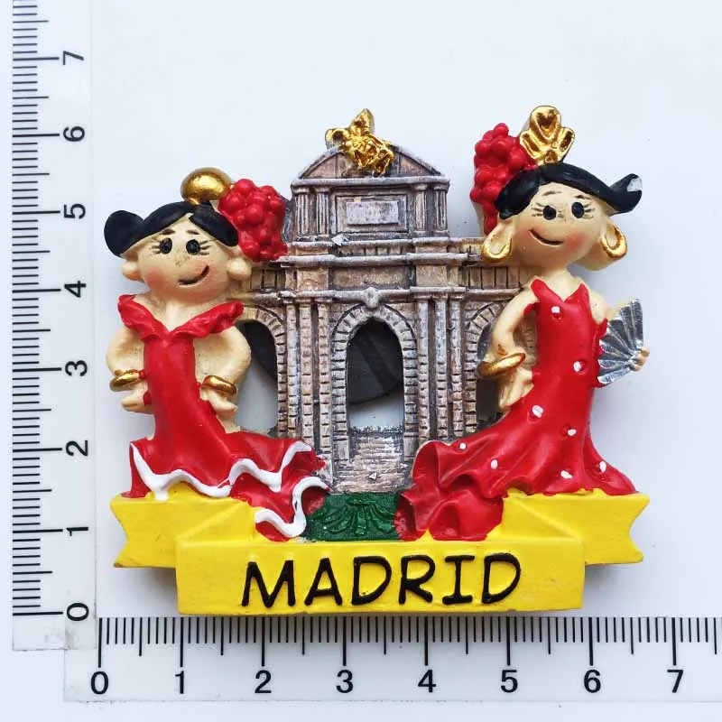 Танец фламенко в Барселона, Испания, Сербию 3D магнит на холодильник Путешествия Сувенир Холодильник Магнитные наклейки домашний декор
